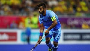 Manpreet Singh in action during Men's Semifinal match between India and New Zealand on day nine of the Gold Coast 2018 Commonwealth Games.(Getty Images) Manpreet Singh in action during Men's Semifinal match between India and New Zealand on day nine of the Gold Coast 2018 Commonwealth Games.(Getty Images)