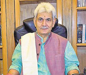 J&K lieutenant governor Manoj Sinha said Sinha said he was aware of the way business and trade had been affected in the UT not just recently but also over the past two decades.(PTI) J&K lieutenant governor Manoj Sinha said Sinha said he was aware of the way business and trade had been affected in the UT not just recently but also over the past two decades.(PTI)