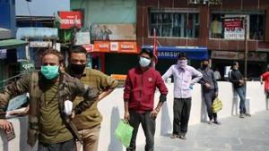 Those who are seen without masks will be fined Rs 200 the first time and Rs 400 on the second occasion. (ANI photo) Those who are seen without masks will be fined Rs 200 the first time and Rs 400 on the second occasion. (ANI photo)