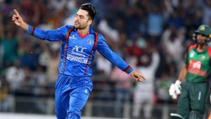 File image of Rashid Khan.(ICC) File image of Rashid Khan.(ICC)