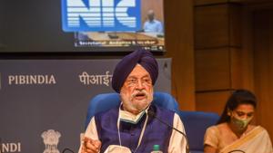 Union Minister for Housing and Urban Affairs Hardeep Singh Puri addresses a press conference during the release of the assessment report of State Business Reform Action Plan 2019, in New Delhi.(PTI) Union Minister for Housing and Urban Affairs Hardeep Singh Puri addresses a press conference during the release of the assessment report of State Business Reform Action Plan 2019, in New Delhi.(PTI)