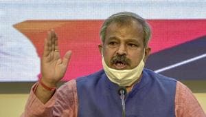 Delhi BJP chief Adesh Gupta is in home quarantine since he tested positive.(PTI) Delhi BJP chief Adesh Gupta is in home quarantine since he tested positive.(PTI)