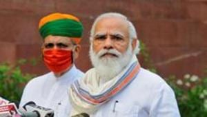 The PM was speaking after inaugurating and launching work on the Rs 541 crore infrastructure projects, which included operationalisation of two sewerage treatment plants (STPs) along with network at Beur and Karmalichal in Patna.(REUTERS PHOTO.) The PM was speaking after inaugurating and launching work on the Rs 541 crore infrastructure projects, which included operationalisation of two sewerage treatment plants (STPs) along with network at Beur and Karmalichal in Patna.(REUTERS PHOTO.)