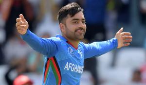 Captain Rashid Khan is Afghanistan’s biggest cricket superstar.(Getty Images) Captain Rashid Khan is Afghanistan’s biggest cricket superstar.(Getty Images)