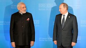 Prime Minister Narendra Modi with Russian President Vladimir Putin(AP Photo) Prime Minister Narendra Modi with Russian President Vladimir Putin(AP Photo)
