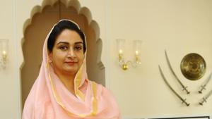Union minister Harsimrat Kaur Badal resigned from the central government over three farming ordinances.(Anil Dayal/Hindustan Times)