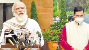 Prime Minister Narendra Modi said that the three bills will bring much-needed change to the farming sector.(PIB Photo) Prime Minister Narendra Modi said that the three bills will bring much-needed change to the farming sector.(PIB Photo)