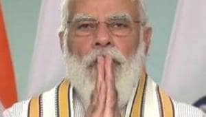 The quiz which begins today will have questions on PM Modi and BJP.(PTI) The quiz which begins today will have questions on PM Modi and BJP.(PTI)