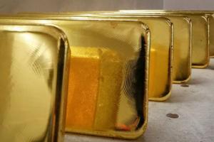 Ingots of 99.99% pure gold are seen in this file photo.(Reuters Photo) Ingots of 99.99% pure gold are seen in this file photo.(Reuters Photo)