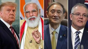 The QUAD will be followed by the 2 plus 2 dialogue in Delhi.(Treated Photo) The QUAD will be followed by the 2 plus 2 dialogue in Delhi.(Treated Photo)