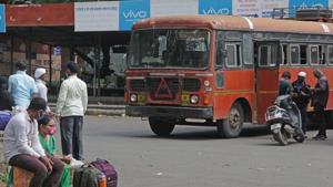 Though the state-owned MSRTC has 18,000 buses, it is operating 5,000 vehicles and has a daily ridership of 5.5 lakh passengers.(Representational Photo/HT) Though the state-owned MSRTC has 18,000 buses, it is operating 5,000 vehicles and has a daily ridership of 5.5 lakh passengers.(Representational Photo/HT)