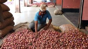 Scores of trucks carrying onions destined for Bangladesh have been stopped at border crossings in West Bengal after the Directorate General of Foreign Trade banned all exports of the item on Monday following a shortage and sudden increase in prices in the domestic market.(HT PHOTO.) Scores of trucks carrying onions destined for Bangladesh have been stopped at border crossings in West Bengal after the Directorate General of Foreign Trade banned all exports of the item on Monday following a shortage and sudden increase in prices in the domestic market.(HT PHOTO.)