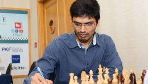 File image of P. Harikrishna at the Tradewise Gibraltar Chess Festival 2016.(John Saunders) File image of P. Harikrishna at the Tradewise Gibraltar Chess Festival 2016.(John Saunders)