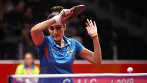 Manika Batra of India(Getty Images) Manika Batra of India(Getty Images)