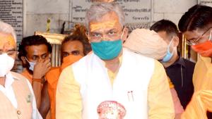 Uttarakhand Chief Minister Trivendra Singh Rawat said he had discussed the matter with saints and seers and they were in agreement with the idea of reducing the scale of the event numerically owing to the coronavirus pandemic.(ANI) Uttarakhand Chief Minister Trivendra Singh Rawat said he had discussed the matter with saints and seers and they were in agreement with the idea of reducing the scale of the event numerically owing to the coronavirus pandemic.(ANI)