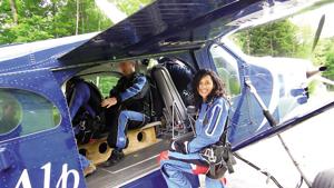 Sonalika’s first skydive in Switzerland Sonalika’s first skydive in Switzerland
