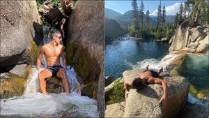 Taylor Zakhar Perez flaunts chiseled body while forest bathing in latest fitness post(Instagram/taylorzakharperez) Taylor Zakhar Perez flaunts chiseled body while forest bathing in latest fitness post(Instagram/taylorzakharperez)