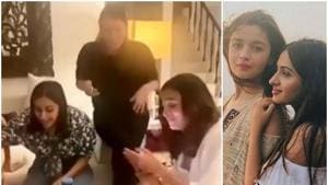 Alia Bhatt with her friends at Akansha Ranjan Kapoor’s birthday party. Alia Bhatt with her friends at Akansha Ranjan Kapoor’s birthday party.