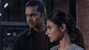 London Confidential review: Mouni Roy and Purab Kohli in a still from the film. London Confidential review: Mouni Roy and Purab Kohli in a still from the film.