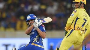 Mumbai Indians (MI) skipper Rohit Sharma plays a shot during the Indian Premier League 2019.(PTI) Mumbai Indians (MI) skipper Rohit Sharma plays a shot during the Indian Premier League 2019.(PTI)