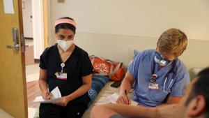 Doctors have learned valuable lessons, not only about how to ensure hospitals don’t run out of ICU beds and ventilators, but also that flipping a patient onto their stomach, known as prone positioning, can help. Giving patients steroids early on and treating them with blood thinners can also improve someone’s prognosis.(REUTERS) Doctors have learned valuable lessons, not only about how to ensure hospitals don’t run out of ICU beds and ventilators, but also that flipping a patient onto their stomach, known as prone positioning, can help. Giving patients steroids early on and treating them with blood thinners can also improve someone’s prognosis.(REUTERS)