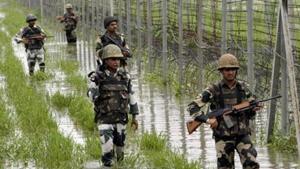 On June 20, security forces had shot down an arms-laden Pakistani drone at Rathua in Kathua district’s Hiranagar sector.(Representational Photo/HT) On June 20, security forces had shot down an arms-laden Pakistani drone at Rathua in Kathua district’s Hiranagar sector.(Representational Photo/HT)