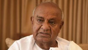 Gowda, 87, was in June elected to the Rajya Sabha from Karnataka(Arijit Sen/HT Photo) Gowda, 87, was in June elected to the Rajya Sabha from Karnataka(Arijit Sen/HT Photo)