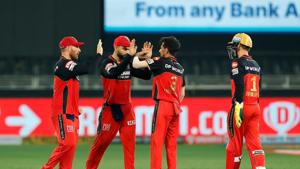 Yuzvendra Chahal celebrates.(IPL/Twitter) Yuzvendra Chahal celebrates.(IPL/Twitter)
