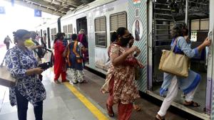 Mumbai’s suburban local railway network has been suspended for the public since March 22 because of the Covid-19 pandemic.(Anshuman Poyrekar/HT Photo) Mumbai’s suburban local railway network has been suspended for the public since March 22 because of the Covid-19 pandemic.(Anshuman Poyrekar/HT Photo)