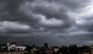 The state disaster management and civil defence departments warned the district administrations and the civic bodies that there could be a rise in water levels in rivers and waterlogging in some urban areas.(AP) The state disaster management and civil defence departments warned the district administrations and the civic bodies that there could be a rise in water levels in rivers and waterlogging in some urban areas.(AP)