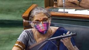 Finance minister Nirmala Sitharaman told the house that the ordinance was issued to provide “immediate relief” to companies as the government had to prevent companies, stressed due to Covid-19, from being pushed into insolvency.(PTI PHOTO.) Finance minister Nirmala Sitharaman told the house that the ordinance was issued to provide “immediate relief” to companies as the government had to prevent companies, stressed due to Covid-19, from being pushed into insolvency.(PTI PHOTO.)