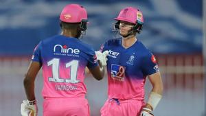 Steve Smith and Sanju Samson.(Rajasthan Royals/Twitter) Steve Smith and Sanju Samson.(Rajasthan Royals/Twitter)