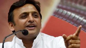 SP chief Akhilesh Yadav hit out at the BJP government in the state hours before the CM was scheduled to meet film personalities in Lucknow.(PTI file) SP chief Akhilesh Yadav hit out at the BJP government in the state hours before the CM was scheduled to meet film personalities in Lucknow.(PTI file)