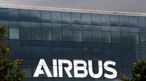 FILE PHOTO: The logo of Airbus is seen at the Airbus Defence and Space facility in Elancourt, near Paris, France, July 1, 2020. REUTERS/Gonzalo Fuentes/File Photo(REUTERS) FILE PHOTO: The logo of Airbus is seen at the Airbus Defence and Space facility in Elancourt, near Paris, France, July 1, 2020. REUTERS/Gonzalo Fuentes/File Photo(REUTERS)