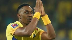 CSK bowler Dwayne Bravo.(PTI) CSK bowler Dwayne Bravo.(PTI)