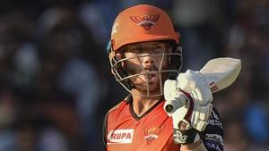 Sunrisers Hyderabad batsman David Warner.(PTI) Sunrisers Hyderabad batsman David Warner.(PTI)