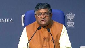 Ravi Shankar Prasad called the Opposition’s behaviour “the tyranny of minority”, a phrase coined by former finance minister Arun Jaitley.(ANI) Ravi Shankar Prasad called the Opposition’s behaviour “the tyranny of minority”, a phrase coined by former finance minister Arun Jaitley.(ANI)