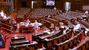 Parliamentarians in the Rajya Sabha on Tuesday.(PTI) Parliamentarians in the Rajya Sabha on Tuesday.(PTI)