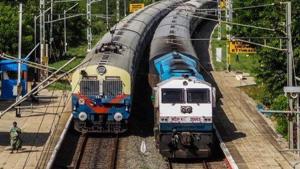 During 2018-19, the railways generated total internal earnings of <span class='webrupee'>₹</span>1,90,507 crore against the targeted internal earnings of <span class='webrupee'>₹</span>2,01,090 crore, the report noted. (Photo @RailMinIndia) During 2018-19, the railways generated total internal earnings of <span class='webrupee'>₹</span>1,90,507 crore against the targeted internal earnings of <span class='webrupee'>₹</span>2,01,090 crore, the report noted. (Photo @RailMinIndia)