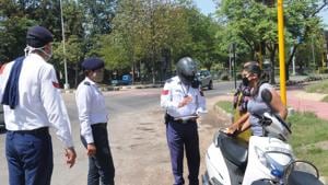 Since the car was registered in her father’s name, the challans would be sent her father’s mobile phone, leaving her “embarrassed”.(HT Photo (Representative Image)) Since the car was registered in her father’s name, the challans would be sent her father’s mobile phone, leaving her “embarrassed”.(HT Photo (Representative Image))