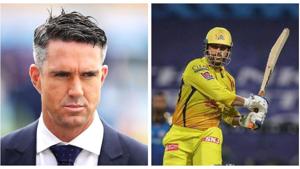 Kevin Pietersen comments on Dhoni’s batting against Rajasthan Royals,(Getty/PTI) Kevin Pietersen comments on Dhoni’s batting against Rajasthan Royals,(Getty/PTI)