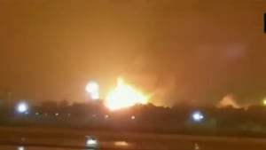 A fire broke out at an ONGC plant here in Surat(ANI) A fire broke out at an ONGC plant here in Surat(ANI)