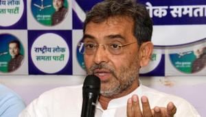 Rashtriya Lok Samata Party president Upendra Kushwaha said his party workers are upset at the way they have been treated in teh Grand Alliance.(HT FILE PHOTO) Rashtriya Lok Samata Party president Upendra Kushwaha said his party workers are upset at the way they have been treated in teh Grand Alliance.(HT FILE PHOTO)