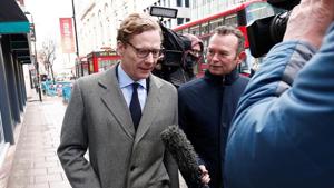 Alexander Nix, CEO of Cambridge Analytica arrives at the offices of Cambridge Analytica in central London on March 20, 2018.(Reuters file) Alexander Nix, CEO of Cambridge Analytica arrives at the offices of Cambridge Analytica in central London on March 20, 2018.(Reuters file)