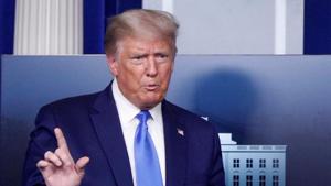 “I’m not a fan of hers (Meghan Markle) and I would say this, and she probably has heard that, but I wish a lot of luck to Harry. He’s going to need it,” Donald Trump said.(Reuters) “I’m not a fan of hers (Meghan Markle) and I would say this, and she probably has heard that, but I wish a lot of luck to Harry. He’s going to need it,” Donald Trump said.(Reuters)