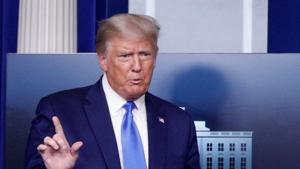 US President Donald Trump speaks to reporters during a news conference at the White House on September 23.(Reuters) US President Donald Trump speaks to reporters during a news conference at the White House on September 23.(Reuters)