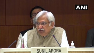Arora stated that Bihar assembly polls will be one of the biggest elections globally to be held amid the Covid-19 pandemic.(ANI Photo) Arora stated that Bihar assembly polls will be one of the biggest elections globally to be held amid the Covid-19 pandemic.(ANI Photo)
