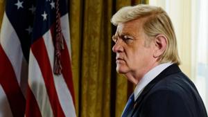 The Comey Rule review: Brendan Gleeson as Donald Trump in a still from the new Showtime miniseries. The Comey Rule review: Brendan Gleeson as Donald Trump in a still from the new Showtime miniseries.