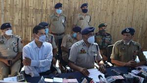 Photo from September 19 of DGP J&K Dilbag Singh visiting Rajouri to review security. (Photo @JmuKmrPolice) Photo from September 19 of DGP J&K Dilbag Singh visiting Rajouri to review security. (Photo @JmuKmrPolice)