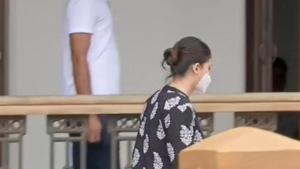 Deepika Padukone’s manager Karishma Prakash at NCB office in Mumbai on Friday.(ANI) Deepika Padukone’s manager Karishma Prakash at NCB office in Mumbai on Friday.(ANI)